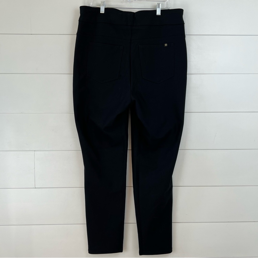 HONEYLOVE EverReady Size 2X Ponte Knit‎ pull on Slim 2-Pocket Ankle Pants Black - Picture 6 of 10